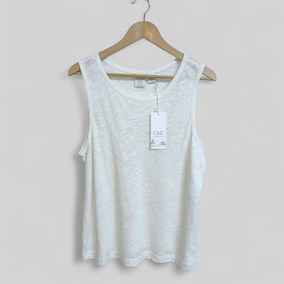 C&C California Linen Blend 2-Piece Skirt & Tank Set Size XL NWT - Picture 3 of 6